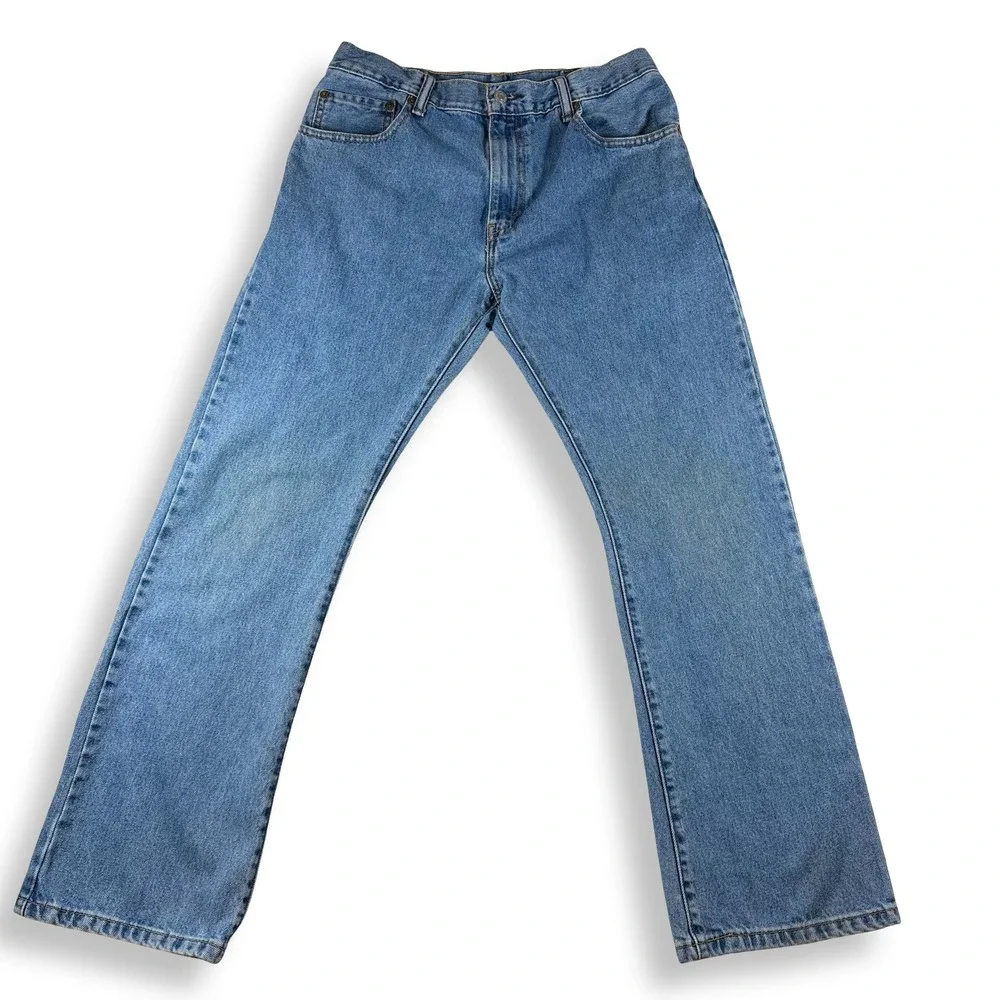 Levis 517 Bootcut Jeans Mens 32x30 Blue Denim Medium Wash Cotton 00517-0216